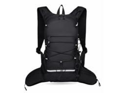 Mochila leve para atividades ao ar livre, como corrida em trilha e ciclismo (preta), unissex.