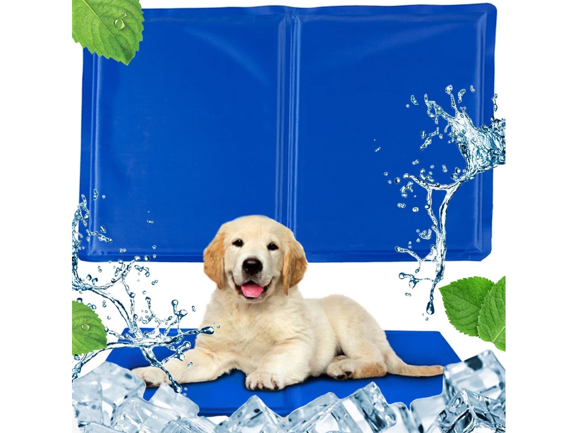 Tapete Refrescante, com Gel, em Poliéster, para Cães e Gatos, 40x50 Cm, Azul AQUAFORGE