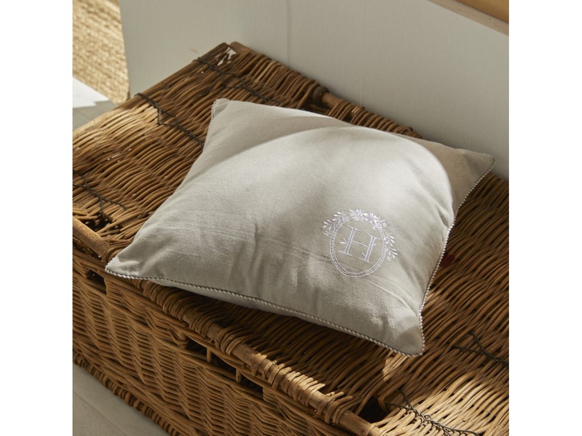 Almofada Bordada com Recheio 100% Algodão de Qualidade. M/Homeline.04 40X40Cm MEVAK LIVING