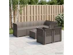 Vidaxl Sofá De Jardim Para 7 Pessoas Com Aparência De Rattan Pp