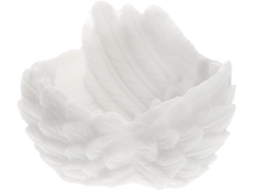 Hemobllo Crystal Damage Ball Shaped Resin Clear Wing Color And Delicado Pedestal Stand Fine Texture Durable For Home