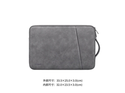 Lurelia Bolsa Para Portátil 14,1 A 15,4 Polegadas À Prova De Choque Impermeável De Ombro Com Bolso Cinza