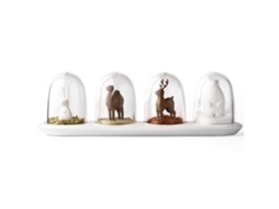 Set De 4 Frascos De Condimentos Com Design Cuto Para Cozinha E Mesa