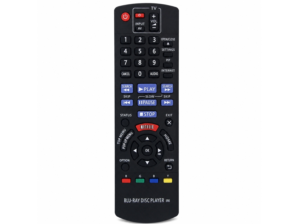 Comando À Distância Para Leitor Blu-ray Panasonic, Compatível Com N2qayb000867