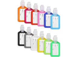 MEOIRUERY Itens Essenciais De Viagem Vibrantes, Etiquetas De Identificação Para Malas, Material De Pvc Durável, Capa À Prova Dágua, Cartão Personalizado Para V