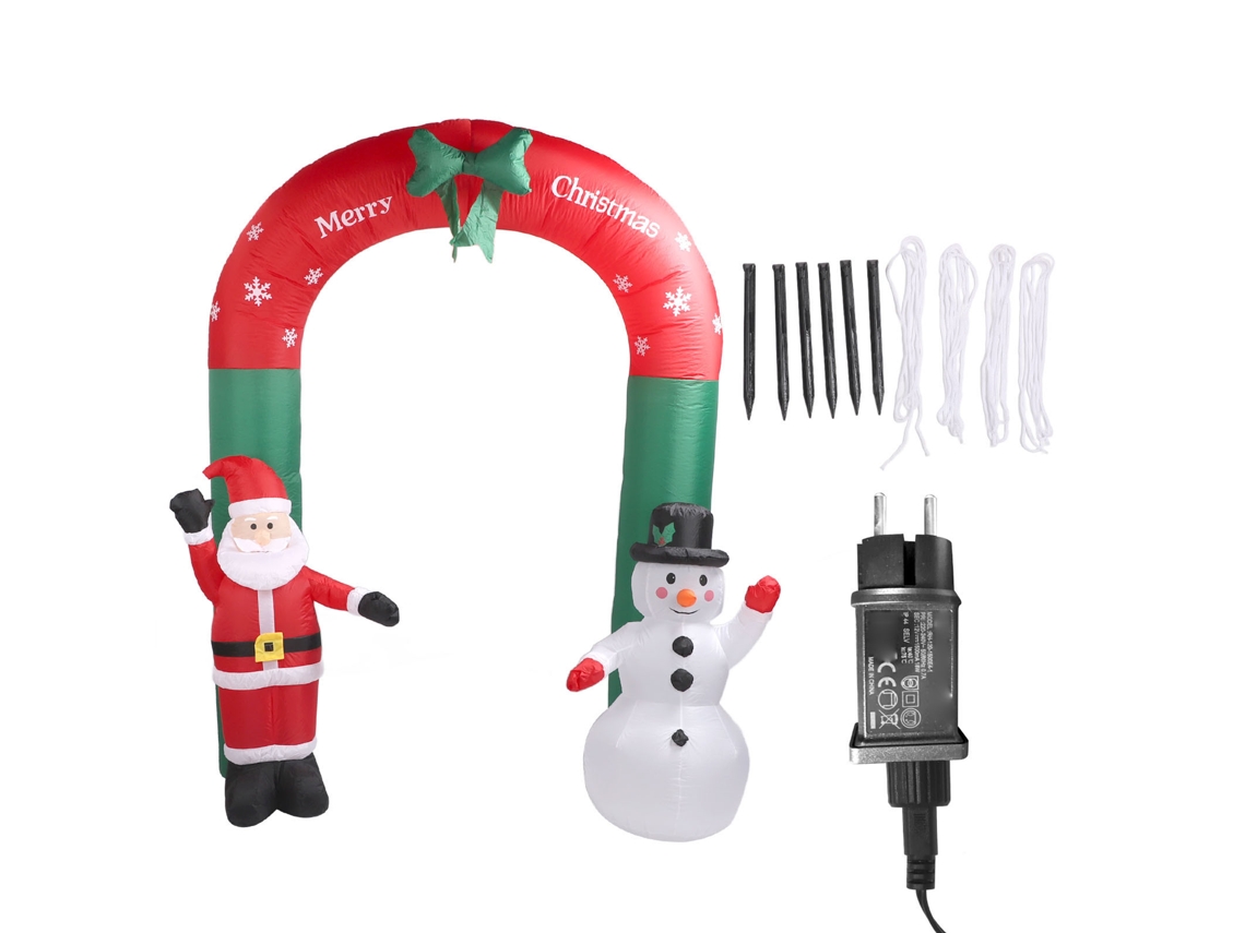 Inflável Natal Santa Boneco Arco Jardim Exterior LAXISCREED