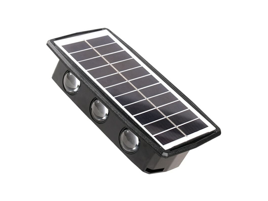 Luminária Solar, Led, Ip65, Preta Aquaforge
