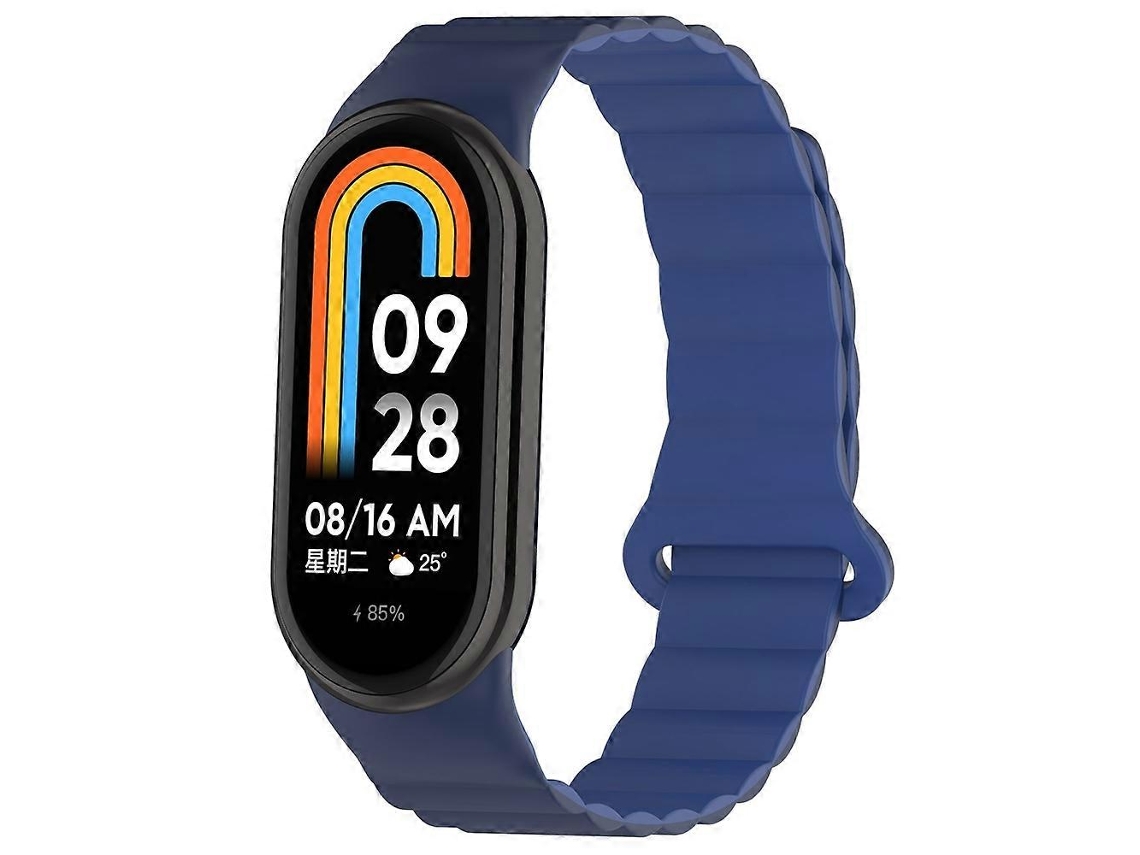 Pulseira Magnética De Silicone Bicolor Para Xiaomi Smart Band 9/8