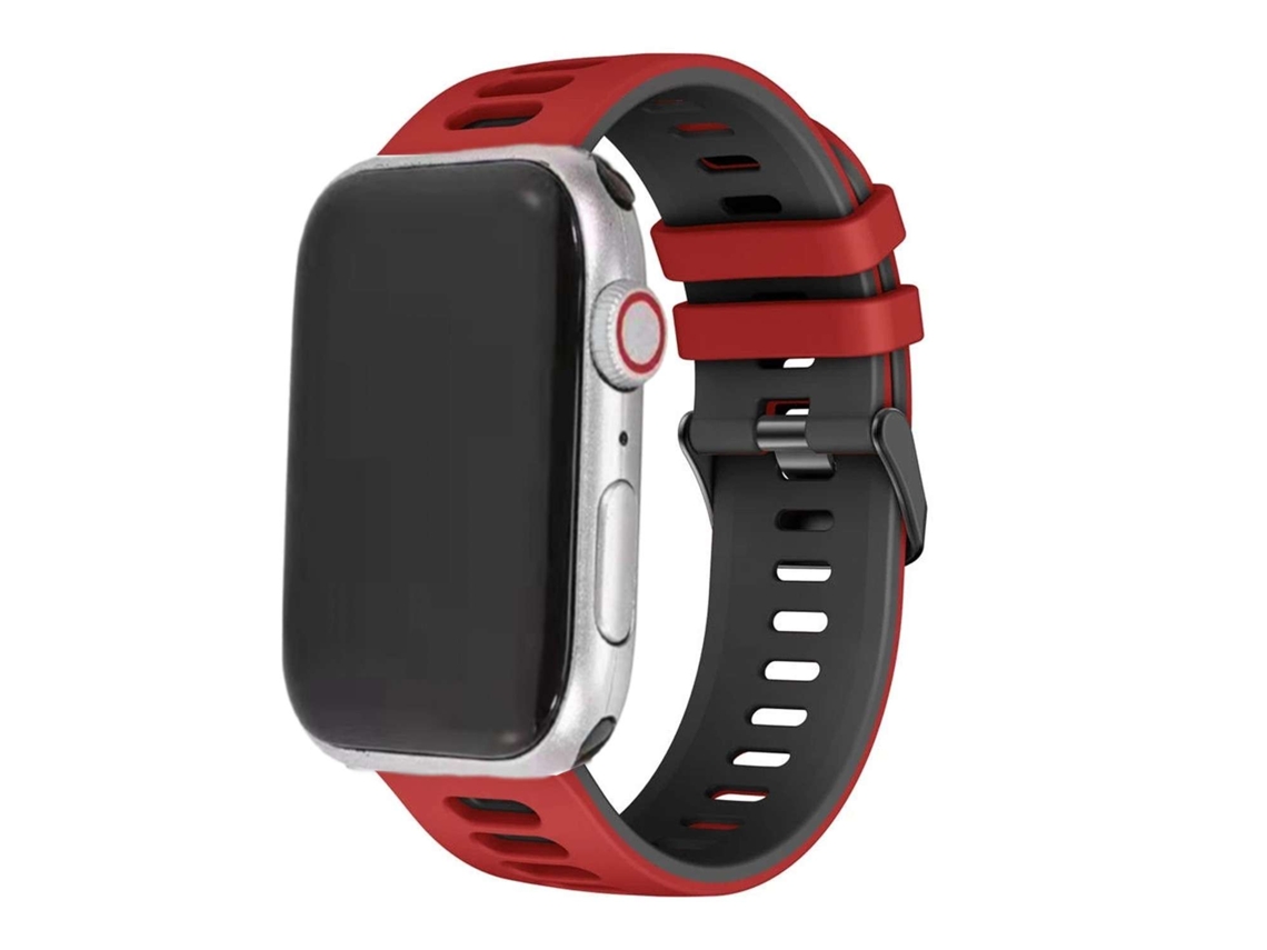 Bracelete Pioneer para Apple Watch Series 6 44Mm Vermelho e Preto