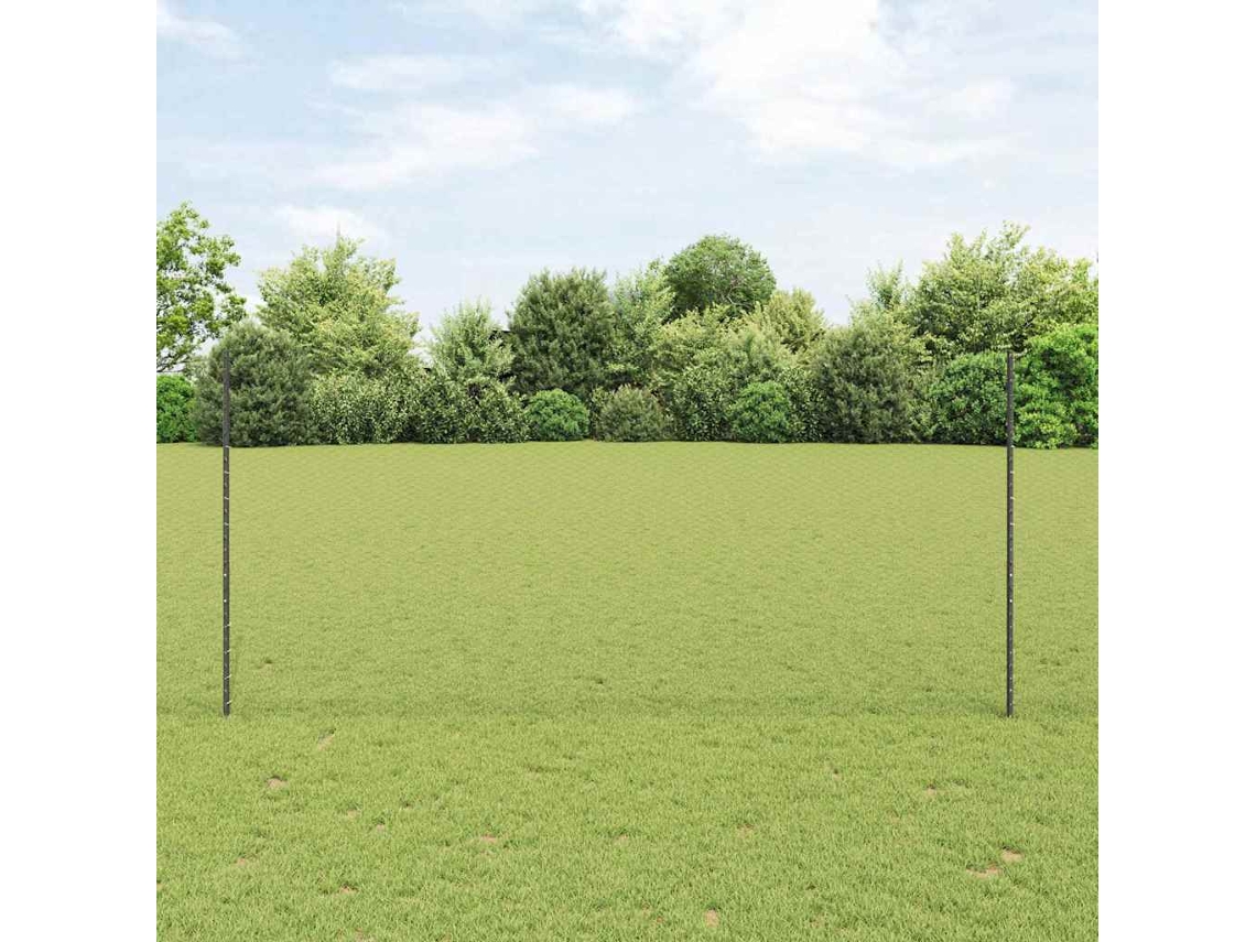 Vidaxl Cerca Hexagonal Com Poste 10 X 1,4 M Aço Revestido De Pvc Malha