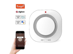 Lurelia Detector De Fumaça Sem Fios Zigbee Alarme De Incêndio Residencial Inteligente Tuya Com Indução De 360 ​​graus, Aviso Sonoro E Luminoso