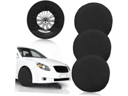 Conjunto De 4 Capas De Proteção Solar Em Tecido Oxford Para Pneus De Carros, Suvs, Caminhões, Reboques E Caravanas - Proteção Solar