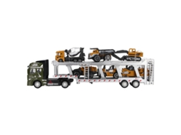 Primerox caminhão de Transporte de Liga 7 em 1 com 6 Carros Engenharia Função de Retração 32cm