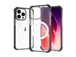 Capa De Acrílico Transparente À Prova De Choque Para Iphone 15 Pro - Magnética - Magsafe