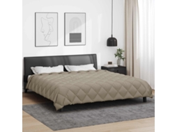 Vidaxl Edredom De Inverno 200 X 200 Cm 450 Gsm Cinzento-claro
