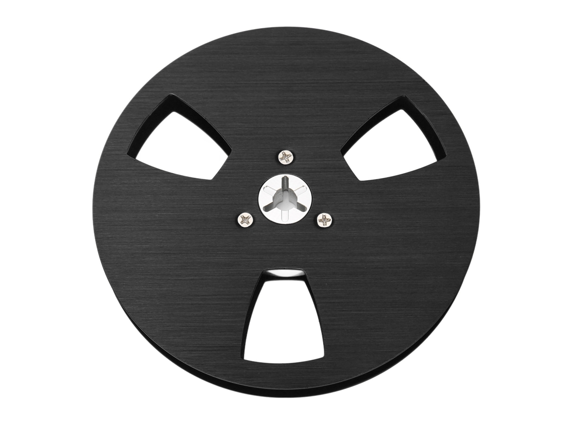 Bobina Vazia De Fita 1/4 5 Polegadas Com 3 Buracos Lata Universal Para Máquina De Gravação Preta
