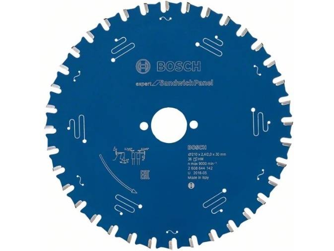 Disco de Serra Circular BOSCH Expert para Painel Sandwich 210x30x2.4 mm - 36
