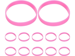 Veemoon Conjunto De 60-pulseiras Silicone Cor Sólida, Pulseiras Elásticas Lisas Para Mulheres, Homens, Adolescentes
