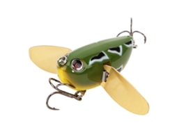 Surface Popper Lure, Lifelike Fish Attraction, Long Casting, Surface Popper With Golden Wings Fishing Lure, 6cm/12.7g, Size 7
