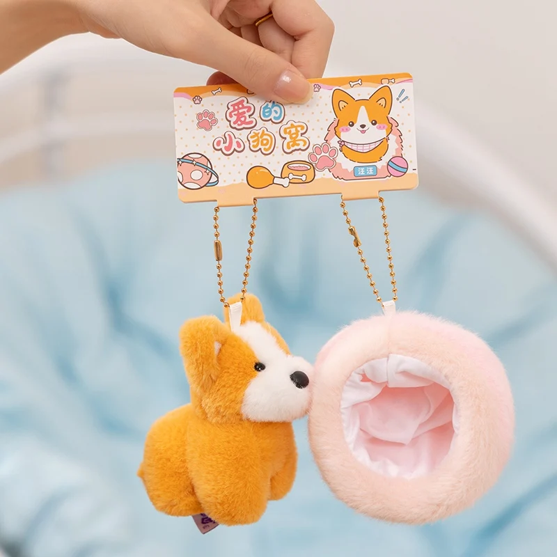 (corgi, Aproximadamente 10 Cm) Chaveiro De Pelúcia Com Pingente De Cachorrinho Fofo