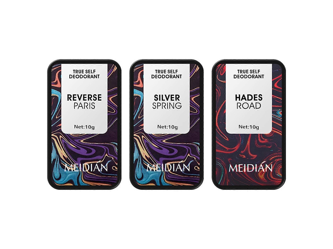 Perfume sólido Median para homens e mulheres, perfume sólido portátil, creme de perfume, 3 unidades.