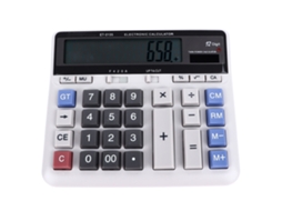 Calculadora Solar com 12 Botões Grandes e Display Claro
