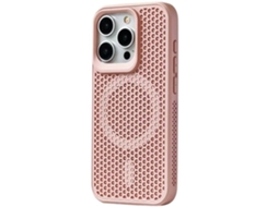 Capa Respirável Magsafe para iPhone 29 Rosa