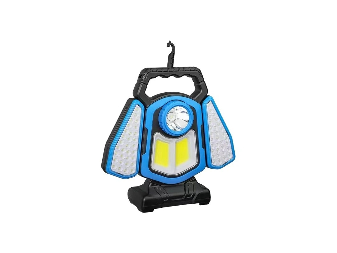 Refletor Led De Trabalho Recarregável Solar Usb Resistente À Água