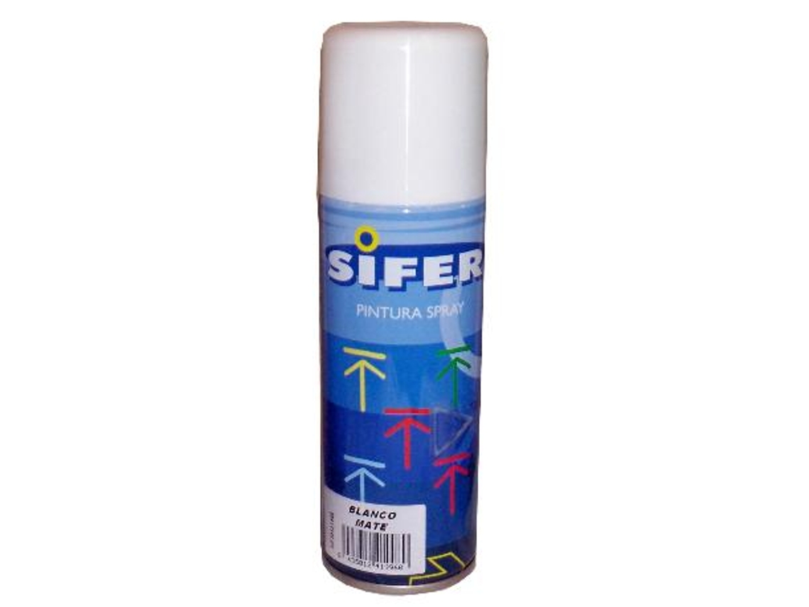Sifer pintura spray esmalte sintetico  200ml blanco mate