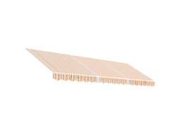 Tecido de substituição para toldo VIDAXL Multicolor Tecido (430x345 cm)