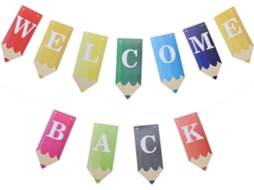 Banner Decorativo Para Festas Com Tema De Lápis E Cordão Pendurar,