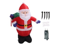 Papai Noel Inflável 1,2m com Sacola de Presentes S/MARCA
