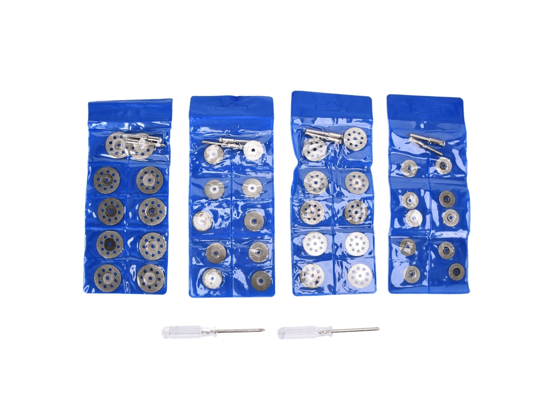 Kit com 50 discos de corte para madeira, serra, esmerilhadeira CHABERLU