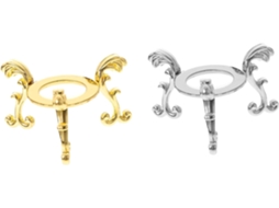 Cabilock Conjunto De 2 Peças Com Base Ferro E Bola Cristal, Design Antiderrapante, Suporte Decorativo Multifuncional