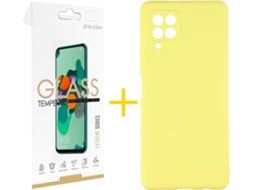 Capa e Película Samsung A12 5G SKYHE 3822 Amarelo