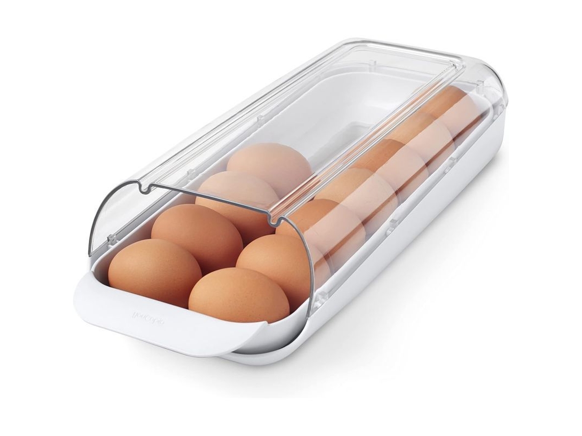 Suporte para Ovos Dispenser Empilhável na Geladeira 37.5x16x9cm