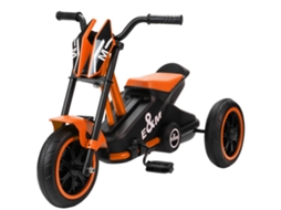 Triciclo. Bicicleta Infantil. Roda. Bicicleta Infantil com Pedal. Bicicleta de Equilíbrio para Crianças de 18 a 36 Meses. Aço. 79x44x47 Cm. Laranja Ge