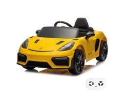 Carro Elétrico Para Crianças 12v - Porsche 718 Spyder Rs - 1 A 5 Anos - Amarelo