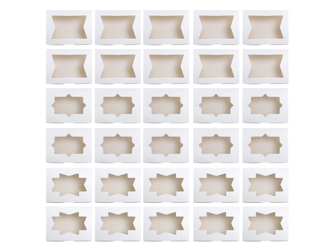 Laxiscreed Conjunto De 30 Janelas Transparentes Com 10 Peças Modelo A, B E C Para Envio Fácil