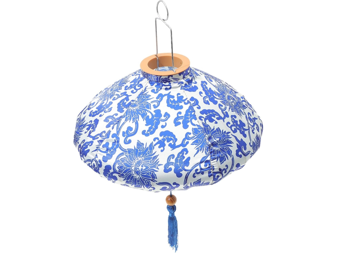 Lanternas Decorativas Vietnamitas Em Tecido De Seda, Azuis, Elegantes E Decorativas Para Pendurar.