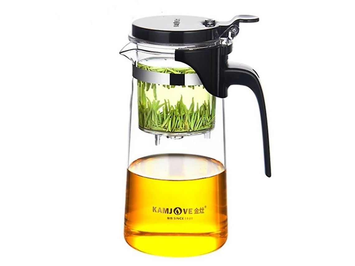 Bule de Chá Kamjove em Vidro Resistente Ao Calor, Capacidade: 750ml