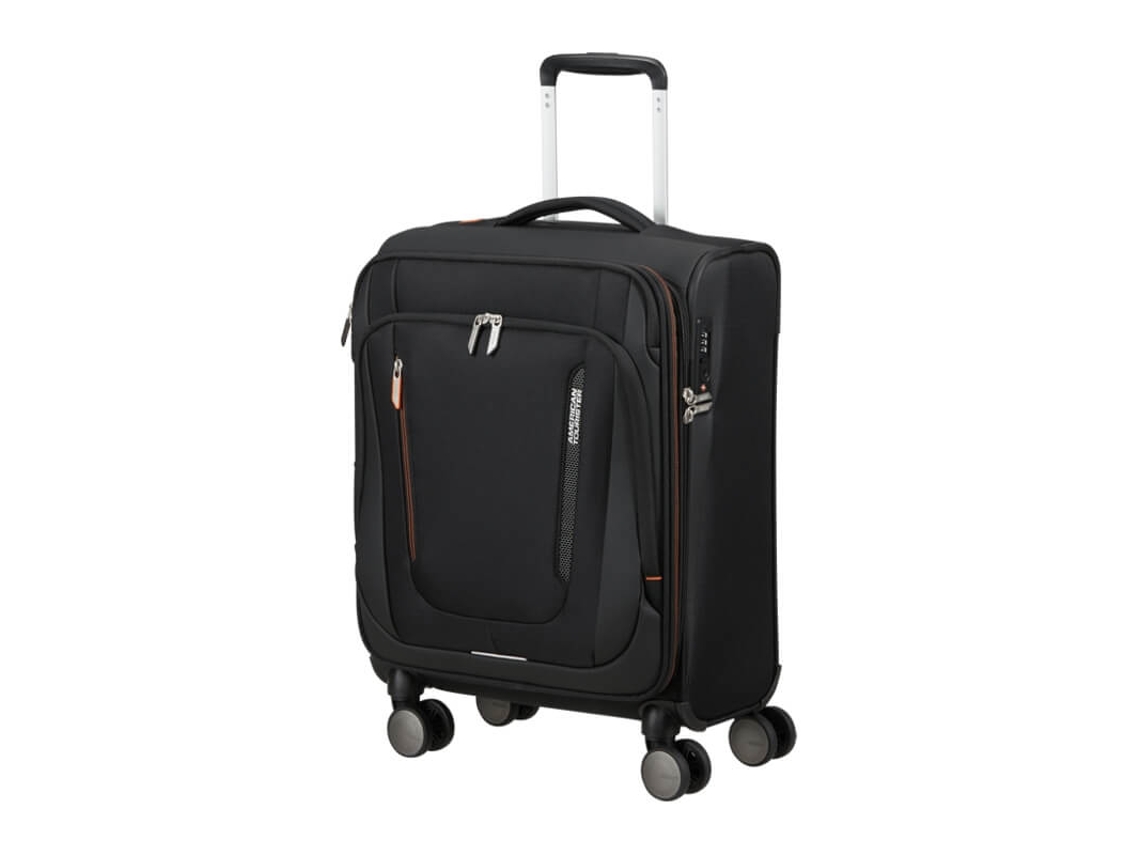 Mala de Cabine AMERICAN TOURISTER 55cm Exp. Wanderlite Preto Sombra
