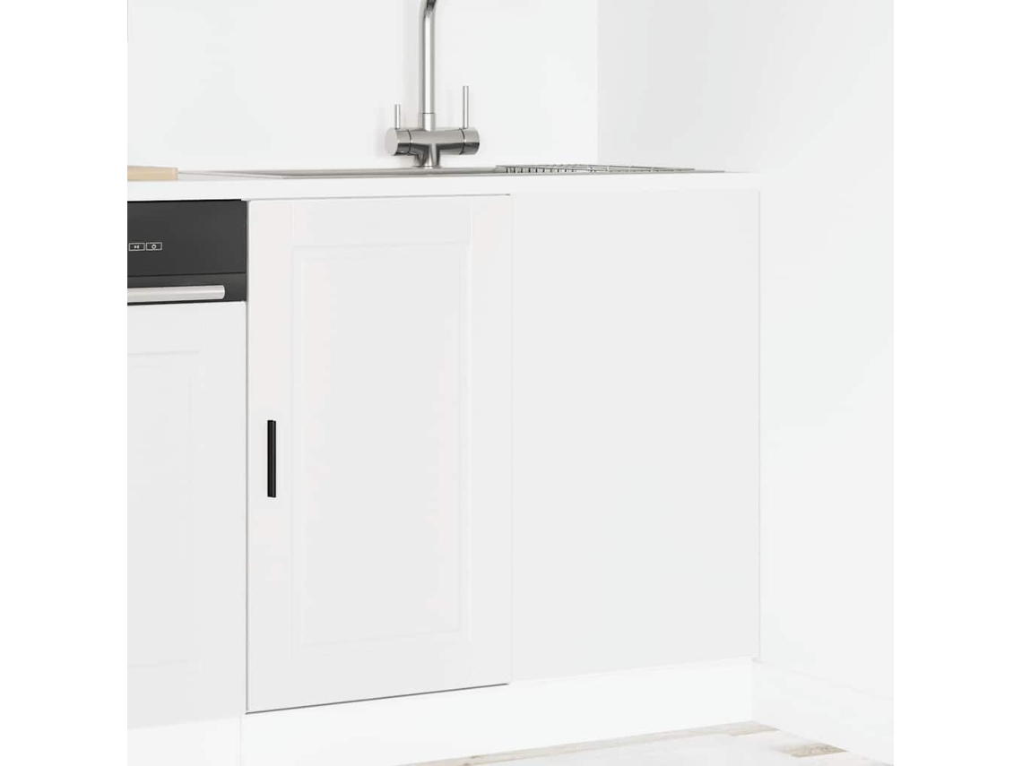 Vidaxl Armário Base De Cozinha Porto Derivados De Madeira Branco