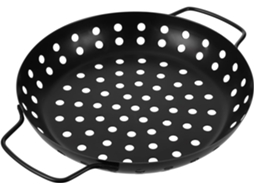 Grelha Externa com Alça, Chapa para Grelhar, Cesta para Churrasco de Camping, Grelha Doméstica para Pratos Grelhados CHABERLU