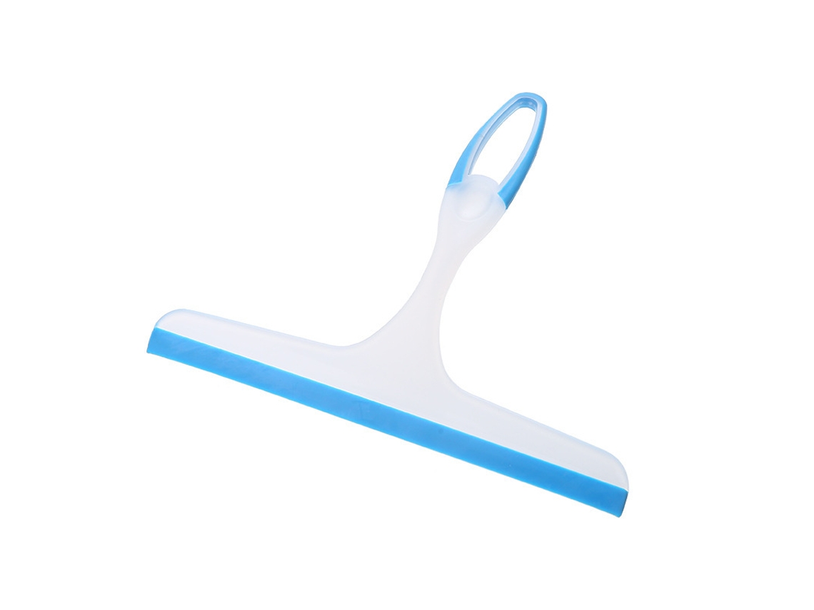 Raspador Multiuso De Silicone Para Janelas, Vidros, Box De Chuveiro, Para-brisas, Inclui Gancho De Sucção, Azul