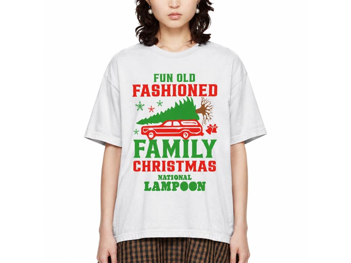 Rockinstone National Lampoon's Christmas Vacation Old Fashioned Family T-shirt Size:xxxl