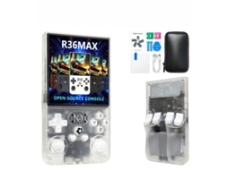 Console Portátil Jogos Retrô R36max Incluindo Ps1/gba/snes, Tela Ips De 4 Polegadas, 64 Gb （ Transparente）czhhmart