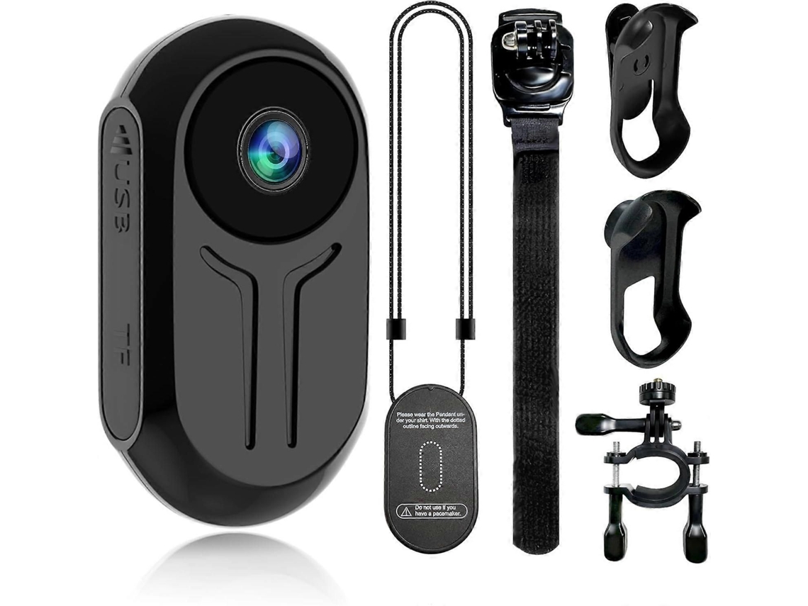 Mini Câmera de Ação Esportiva para Polegar, Câmera Corporal Fhd 1080p com Áudio, Corpo Pequeno TAISHENGDA