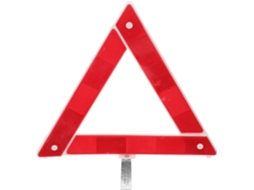 Sinalizador Triangular De Plástico Vermelho Para Facilitar A Instalação.