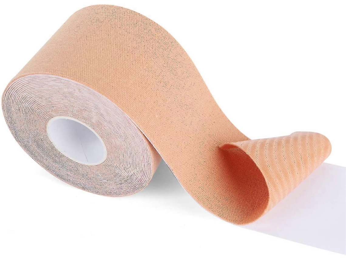 Fita Cinesiologia Fitop, Fita Cinestésica Sem Cortes, Rolo De 5 Cm X 5 M Para Atletas, Bege Aquaforge